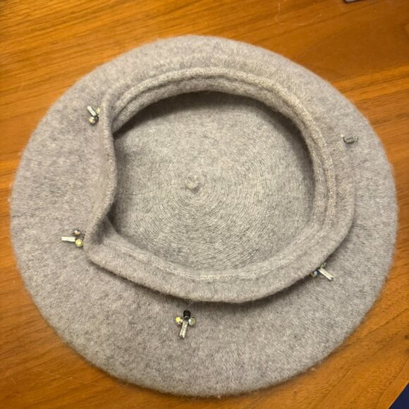 Chico's Wool Beret Gray - Picture 3 of 3